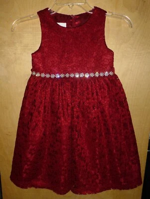 Vestido con superposición de encaje floral sin mangas de princesa americana para niñas talla 6 Foto 1 de 3