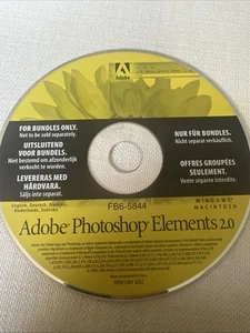 Adobe Photoshop Elements 2.0, Disc + Product Key - Picture 1 of 2