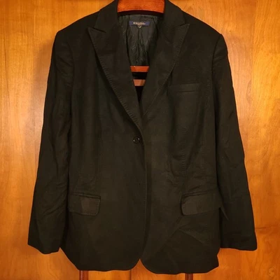 Blazer Brooks Brothers para mujer Loro Piana cachemir sin etiqueta ver descripción negro  Foto 1 de 4