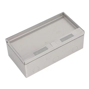 Floor Power Socket 4 Standard Outlets Electrical Receptacle Box New - Afbeelding 1 van 12