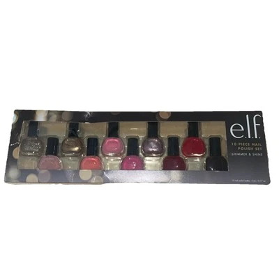 Juego de esmalte de uñas e.l.f.10 piezas brillo y brillo colores surtidos 0,17 fl. oz NUEVO Foto 1 de 2