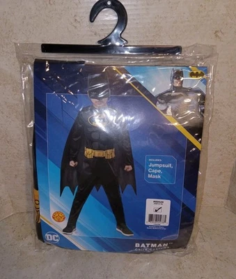 Rubies DC BATMAN Boys' Size M (8-10) HALLOWEEN Costume Jumpsuit, Mask, Cape NEW - Image 1 of 4