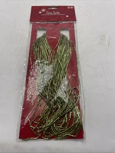 Decoraciones de árbol de Navidad doradas de lujo de 16 pulgadas para hilos NUEVO stock antiguo - Imagen 1 de 5