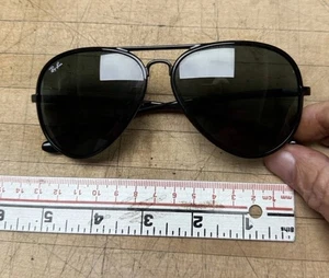 Ray-Ban Sunglasses Teardrop Plastic Black Blue Men's RB4180 - Picture 1 of 8