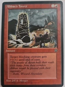 MTG Magic The Gathering Card Aliban's Tower Instant Red Homelands 1995 - Picture 1 of 2