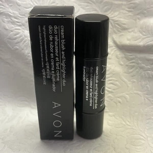 AVON CREAM BLUSH AND HIGHLIGHTER DUO F2403 - NEW NIB NOS 2 sided makeup - Picture 1 of 6