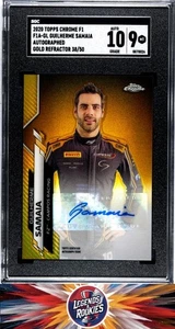 2020 Topps Chrome F1 F1A-GL Guilherme Samaia /50 SGC 9 DNA 10 - Picture 1 of 2