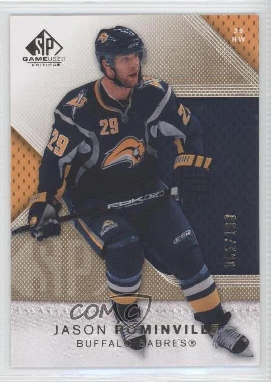 2007-08 SP Game Used Edition Gold /100 Jason Pominville #89 - Image 1 of 2