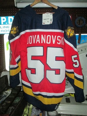 Deadstock NWT Vtg 90s Ed Jovanovski FLORIDA PANTHERS Starter Hockey Jersey Sewn - Image 1 of 4