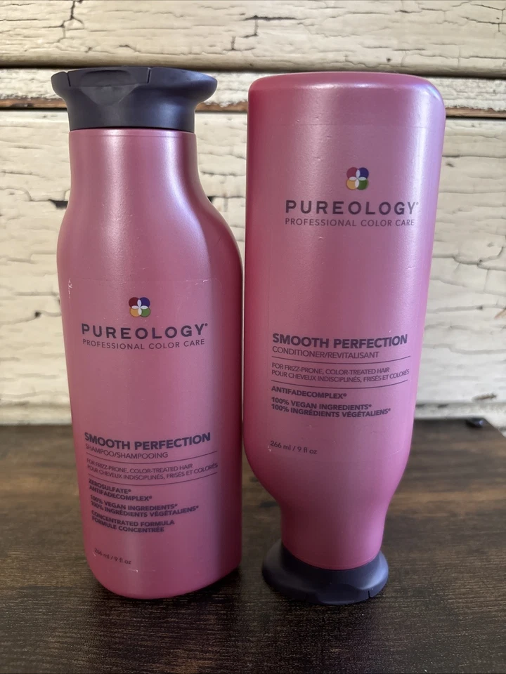 1 set Pureology Color Care Smooth Perfection Shampoo & Conditioner 9 oz / 266 ml - Image 1 of 1