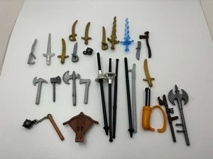 Playmobil Weapons Medieval Bow Sword Knife Axe Knife Lot Combined Shipping - Picture 1 of 4