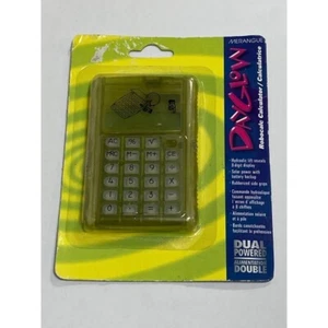 Vintage Merangue Dayglow Yellow Calculator - Picture 1 of 2