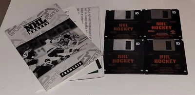PC Disquettes - NHL Hockey - En Boîte - Complet - Bon État - Photo 1/3