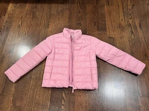 Girl's Kids Children's Place Pink Puffer Jacket Coat Zip Fall Winter Size 14 - Picture 1 of 9