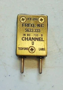 5633.333 KC Ham Radio wojskowe FT-243 Vintage Kryształ kwarcowy - Zdjęcie 1 z 2