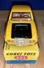 BOXed CORGI Toys #332 LANCIA Fulvia Sport Zagato Yellow black 1967-69 Uk 60’s