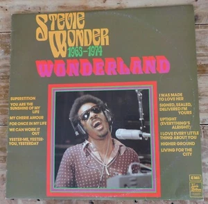 Stevie Wonder 1963-1974 WONDERLAND LP Vinyl Record  Tamla Motown 1974 - Picture 1 of 4