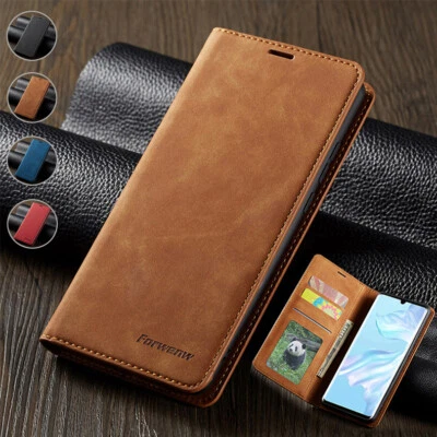 For Huawei P20/P30/P40 Lite Pro/P Smart Leather Wallet Case Magnetic Flip Cover - Image 1 of 4