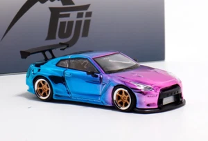 TG Fuji 1:64 Plating Pink GTR R35 Pandem Rocket Bunny Model Diecast Metal Car Ne - Picture 1 of 6