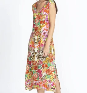 Johnny Was XL Damen Wild Garden Strickkleid mit hohem Schlitz Multi -23 - Bild 1 von 5