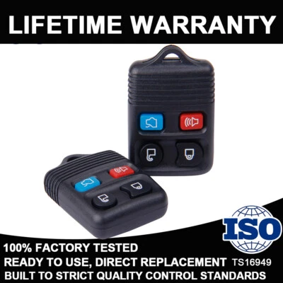 2x Llavero remoto de coche para Ford Crown Victoria 1999-2014 Mustang 2000-2006 nuevo Foto 1 de 4