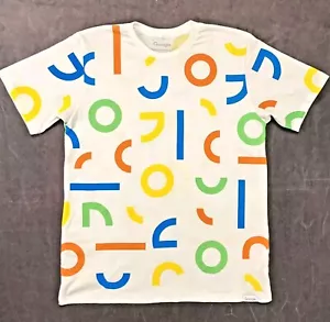 Offizielles Google T-Shirt Gr. L Tech weiß cool grafische Buchstaben LOGO Design selten - Bild 1 von 16