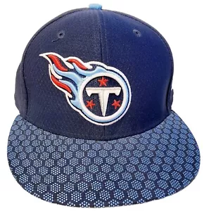 Tennessee Titans Hat Cap Mens Fitted 7 1/2 Blue New Era 59Fifty Football NFL d8 - Picture 1 of 8