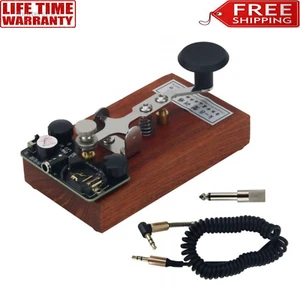 304 Stainless Steel K-8 Training CW Key Sound Light Training Morse Code Key - Zdjęcie 1 z 7