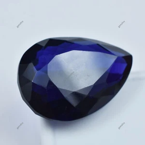 75.35 Ct NATURAL Purple Amethyst PEAR Cut Loose Gemstone CERTIFIED - Picture 1 of 13
