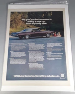Anuncio de revista Buick Centurion 1971 "Te damos mejores razones para comprar un auto nuevo" - Imagen 1 de 1