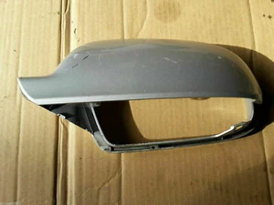 AUDI A5 S5 8T / A4 B8 LEFT PASSENGER DOOR WING MIRROR CAP COVER LX7W ICE SILVER - Bild 1 von 8