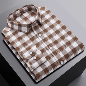 Mens Dress Oxford Shirts Formal Business Long Sleeves Cotton Casual Shirts Tops - Picture 1 of 14