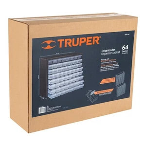 64 Drawer Organizer Cabinet Truper Brand, Organizador Truper de 64 Gavetas, - Picture 1 of 4