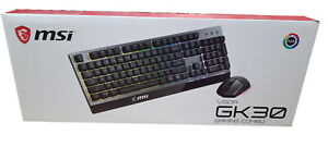 MSI VIGOR GK30 COMBO Gaming Keyboard UK Layout + Gaming Mouse Bundle - Switches,