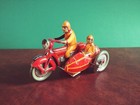 Sehr Seltener 1930er INGAP PD560 Beiwagen Motorrad Blechspielzeug