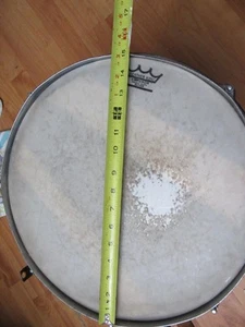 Gretsch Round Badge 15” Snare Drum Yellowed White Marine Pearl 15”x13” 16 LUG - Picture 1 of 16