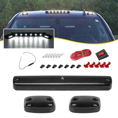 Fit GMC Sierra 2500HD 3500HD 2007+ Kit de conjunto de luces marcadoras de techo LED blanco completo Foto 1 de 4