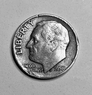 1956-D Roosevelt 90% Silver Dime - Image 1 of 2