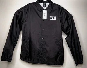 Chaqueta cortavientos Neff Disney Mickey Mouse Silhouette negra XL NUEVA CON ETIQUETAS ropa de calle - Imagen 1 de 8