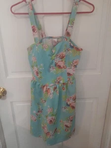 Womens Jrs No Boundries Size Large 11-13 Floral Dress - Picture 1 of 7