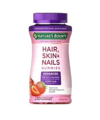 Nature's Bounty Hair Skin and Nails with Biotin Antioxidants 230 Gummies  - Image 1 of 3