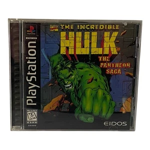 Incredible Hulk Pantheon Saga PlayStation 1 PS1 Game Complete Marvel - Picture 1 of 3
