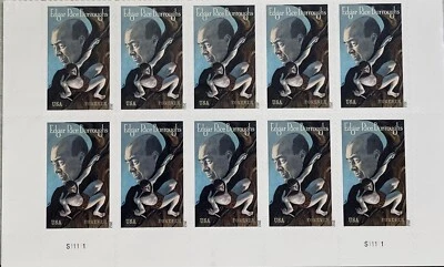 US SCOTT 4702 BLOCK OF 10 EDGAR RICE BURROUGHS FOREVER STAMPS MNH - Image 1 of 4