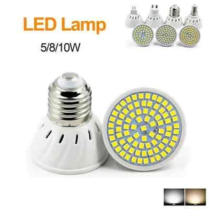 MR16 E14 GU10 E27 LED Bulbs 5W 8W 10W Ultra Bright 2835 SMD COB Spot Light NEW - Picture 1 of 16
