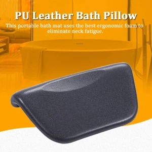 AU PU Bath Pillow Bathtub Spa Head Rest Neck Support Back Comfort Tub Holder - Picture 1 of 12