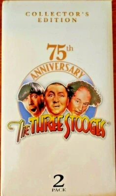 Sealed Double VHS Box Set The Three Stooges 75th Anniversary Collector's Edition - Image 1 of 4