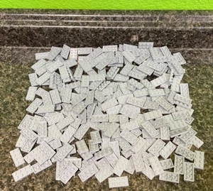 250 Stck. LEGO - NEU - #3020 - HELLBLÄULICH GRAU - 2 X 4 PLATTEN Y1110 - Bild 1 von 1