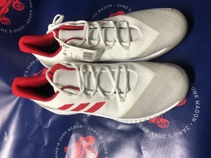 adidas AQ0029 Harden BE 2 Basketball Training Sneakers Shoes Men’s 16 White Red - Picture 1 of 6