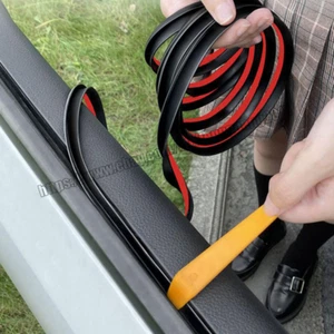 4M V Shape Car Door Window Trim Edge Moulding Weatherstrip Seal Strip Rubber TOP - Bild 1 von 6