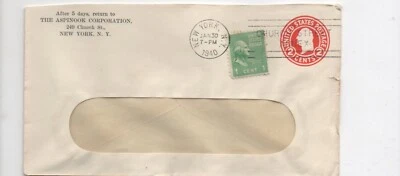 United States entire used 804 U429 New York - Image 1 of 2